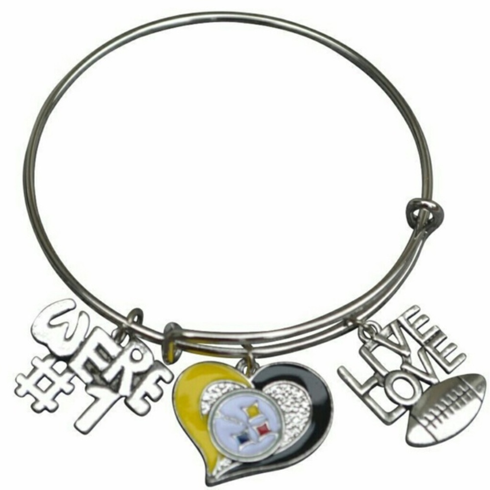 2 Pittsburgh Steelers Charm Bracelet